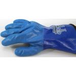 Blaue Atmungsaktive Gefütterte Handschuhe Größe 10 für den für den Winter 