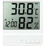 Weiß Zimmer Thermometer Hygrometer Digital Min Max Innen Luftfeuchtigkeit DE NEU