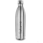THERMOS-FLASCHE aus EDELSTAHL - Silber - vakuum-isoliert & doppelwandig | 0,75l (750ml) Liter | 12h HEIß & 24 Std KALT | Trinkflasche | Isolier-Kanne | auch f BABYs + KINDER | schadstofffrei BPA frei
