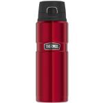 THERMOS STAINLESS KING BOTTLE 0,70 l, cranberry red, Thermosflasche aus Edelstahl mit Safe Flow Lid, 15 h heiß / 24 h kalt, Wasserflasche, Trinkflasche für Tee, spülmaschinenfest, BPA-frei