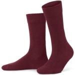 Kirschrote Melierte TCHIBO Nachhaltige Thermo-Socken aus Wolle für Herren Größe 37 