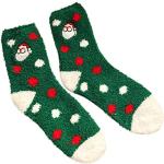 Grüne Elegante Thermo-Socken mit Weihnachts-Motiv aus Frottee für Herren Einheitsgröße Weihnachten für den für den Sommer 