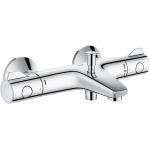 Silberne Grohe Grohtherm Duschthermostate aus Chrom 