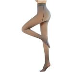 Nudefarbene Elegante Thermo-Socken aus Wolle für Damen für den für den Winter 