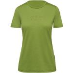 Olivgrüne Langärmelige Thermowave T-Shirts aus Wolle für Damen Größe M 