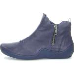 Blaue Think! Kapsl Nachhaltige Ankle Boots & Klassische Stiefeletten mit Reißverschluss aus Leder für Damen Größe 36 