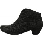 Schwarze Gesteppte Think! Aida Nachhaltige Ankle Boots & Klassische Stiefeletten aus Leder für Damen Größe 37,5 