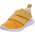 Gelbe Elegante Think! Waiv Runde Nachhaltige Low Sneaker mit Schnürsenkel in Normalweite aus Nubukleder leicht für Damen Größe 38,5 