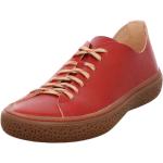 Reduzierte Rote Think! Tjub Runde Nachhaltige Low Sneaker mit Schnürsenkel in Breitweite aus Leder Leicht für Damen Größe 40 