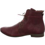Rote Think! Guad Nachhaltige Stiefeletten & Boots mit Schnürsenkel in Komfortweite aus Leder Größe 43 