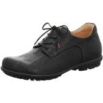 Schwarze Business Think! Kong Nachhaltige Derby Schuhe mit Schnürsenkel aus Nappaleder stoßdämpfend für Herren Größe 47,5 