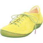 Gelbe Think! Kapsl Nachhaltige Damenhalbschuhe mit Schnürsenkel in Normalweite aus Veloursleder Größe 36 