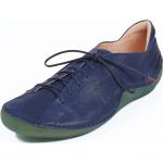 Reduzierte Indigofarbene High Top Sneaker & Sneaker Boots mit Schnürsenkel in Breitweite für Damen Größe 43 mit Absatzhöhe bis 3cm 