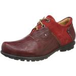 Reduzierte Rote Business Think! Kong Nachhaltige Derby Schuhe mit Schnürsenkel aus Leder stoßdämpfend für Herren Größe 42 