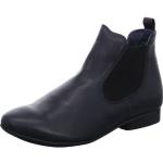 Blaue Think! Guad Runde Nachhaltige Blockabsatz Ankle Boots & Klassische Stiefeletten aus Leder für Damen Größe 38 