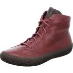 Rote Unifarbene Think! Tjub Runde Nachhaltige Plateauabsatz Ankle Boots & Klassische Stiefeletten mit Schnürsenkel für Damen Größe 39,5 