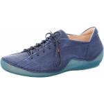 Blaue Elegante Think! Nachhaltige Low Sneaker mit Schnürsenkel in Normalweite aus Leder für Damen Größe 38 