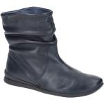 Dunkelblaue Think! Spuat Nachhaltige Stiefeletten & Boots mit Schnürsenkel aus Glattleder Größe 37,5 