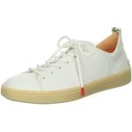Weiße Casual Think! Turna Nachhaltige Low Sneaker in Normalweite aus Nappaleder für Damen Größe 43 mit Absatzhöhe bis 3cm 