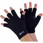 Schwarze Fingerlose Kinderhandschuhe & Halbfinger-Handschuhe für Kinder für Jungen Größe 62 für den für den Winter 