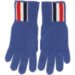 Reduzierte Blaue Thom Browne Strick-Handschuhe aus Jersey für Herren Größe L für den für den Winter 