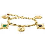 Gelbe Antike Thomas Sabo Edelstein Armbänder vergoldet aus Silber mit Zirkonia graviert für Damen 