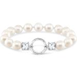 Silberne Thomas Sabo Perlenarmbänder aus Silber mit Echte Perle graviert für Damen 