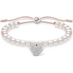 Reduzierte Silberne Elegante Thomas Sabo Herz Armbänder aus Silber für Damen zum Valentinstag 