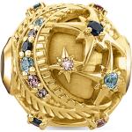 Goldene Sterne Thomas Sabo Beads matt aus Silber handgemacht für Damen 