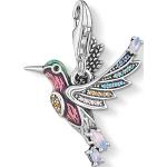 Pinke Thomas Sabo Charms mit Vogel-Motiv aus Silber mit Türkis für Damen 