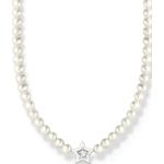 Weiße Sterne Halsketten & Halsschmuck mit Echte Perle 
