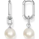 Silberne Elegante Thomas Sabo Damencreolen mit Echte Perle 