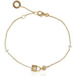 Reduzierte Silberne Elegante Thomas Sabo Perlenarmbänder aus Gold mit Zirkonia für Damen 