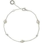 Reduzierte Silberne Elegante Thomas Sabo Perlenarmbänder mit Echte Perle für Damen 