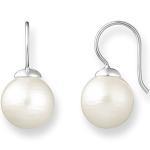 Damen Perlen Ohrhänger Basic Hängende Bügel Form Ohrringe 925 Silber Natürliche Süßwasser Perle Ohrringe Damen hängend Ohrringe Bügelform für Frauen Mädchen