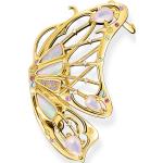 Goldene Thomas Sabo Runde Schmetterling Ohrringe mit Insekten-Motiv vergoldet mit Perlmutt für Damen 