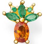 Reduzierte Grüne Thomas Sabo Ananas-Ohrringe vergoldet aus Gelbgold für Damen 