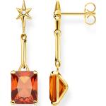 Orange Sterne Thomas Sabo Ohrhänger aus vergoldet für Damen 