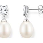 Silberne Thomas Sabo Perlenohrstecker aus Silber mit Echte Perle für Damen 