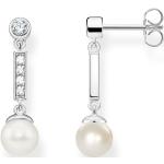 Silberne Thomas Sabo Perlenohrringe aus Silber mit Echte Perle für Damen 