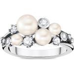 Silberne Thomas Sabo Damenperlenringe mit Echte Perle Größe 54 