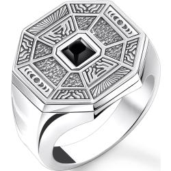 Thomas Sabo Ring Talisman mit schwarzem Onyx Silber schwarz