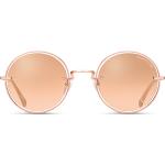 Pinke Runde Sonnenbrillen für Damen 