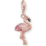 Pinke Thomas Sabo Charms mit Flamingo-Motiv für Damen 