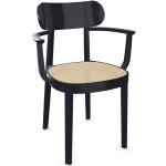 Dunkelblaue Moderne Thonet Holzstühle aus Holz mit Armlehne Breite 0-50cm, Höhe 0-50cm, Tiefe 0-50cm 