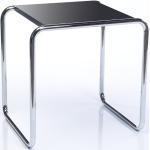 Schwarze Moderne Thonet Rechteckige Design Tische gebeizt aus Buche stapelbar Breite 0-50cm, Höhe 0-50cm, Tiefe 0-50cm 