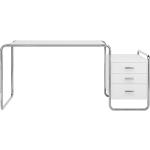 Weiße Moderne Thonet Schreibtische & Arbeitstische lackiert aus Holz mit Schublade Breite 250-300cm, Höhe 250-300cm, Tiefe 0-50cm 