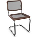 Braune Moderne Thonet Freischwinger Stühle gebeizt aus Holz Breite 0-50cm, Höhe 0-50cm, Tiefe 0-50cm 