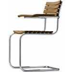 Reduzierte Thonet Freischwinger Stühle geölt mit Armlehne Breite 0-50cm, Höhe 50-100cm, Tiefe 50-100cm 