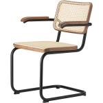 Schwarze Thonet Freischwinger Stühle matt Breite 50-100cm, Höhe 50-100cm, Tiefe 50-100cm 